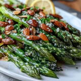 Lemon Butter Asparagus Almonds