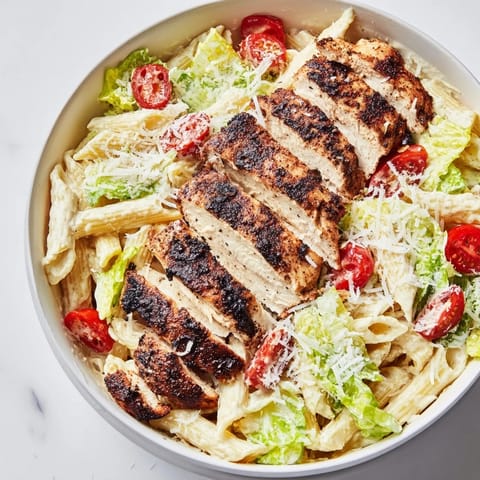 Spicy Chicken Caesar Pasta