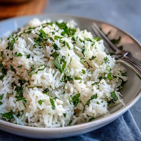 Golden cilantro lime rice, a vibrant side dish ready for tacos.
