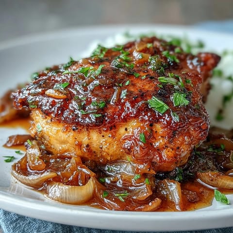 Southern Smothered Chicken Onion