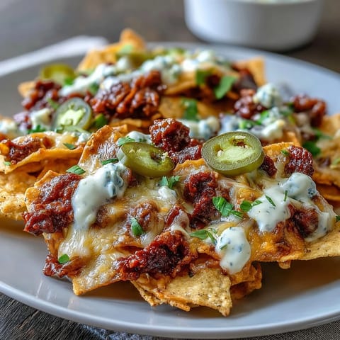 Loaded Baseball Nachos Cheese