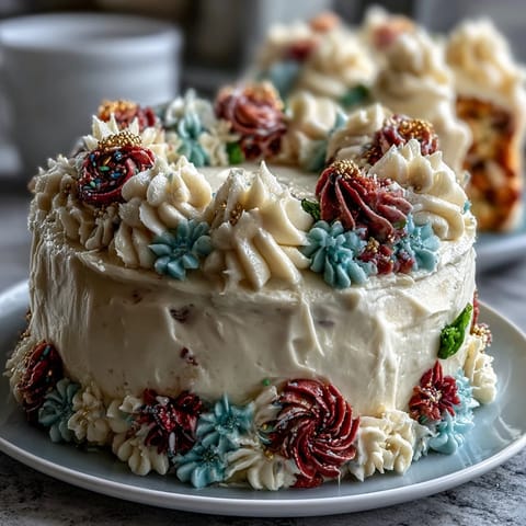 Elegant layered vanilla cake with floral buttercream, perfect for Taurus birthdays and graduation celebrations.