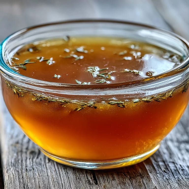 Homemade vegetable broth from scraps, ready to elevate stews with its deep flavor.