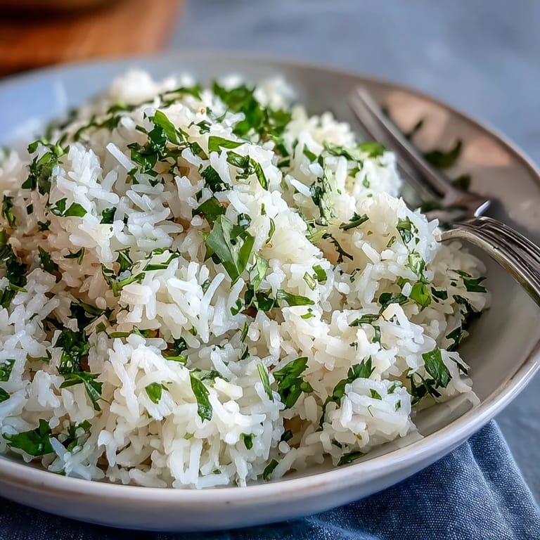 Golden cilantro lime rice, a vibrant side dish ready for tacos.