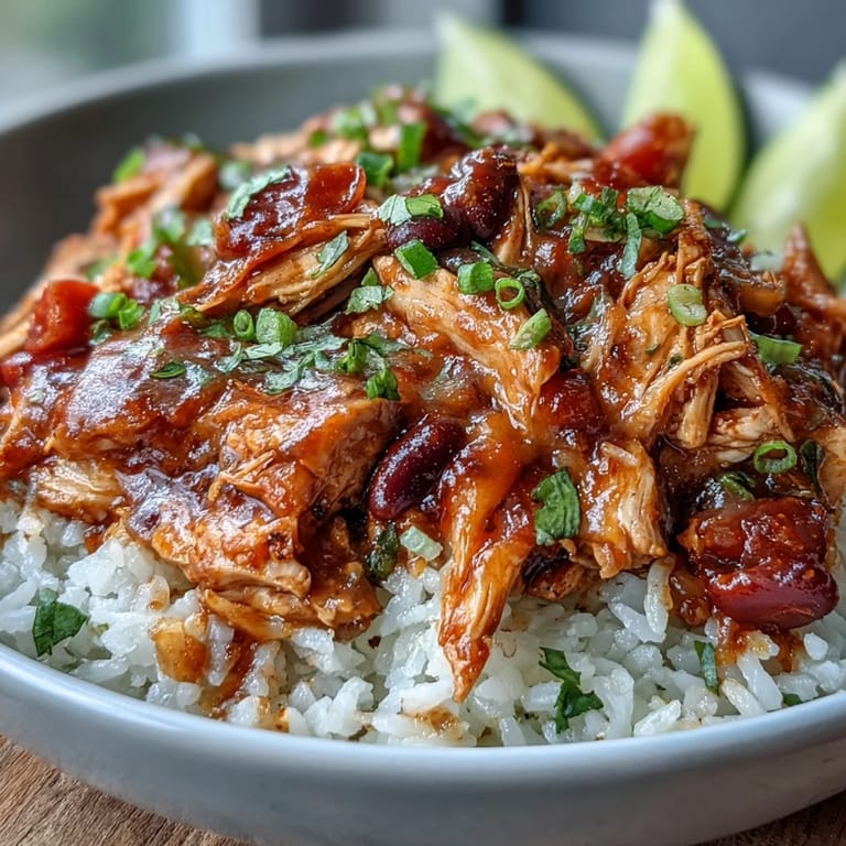 Hearty chicken bowls featuring tender salsa chicken, vibrant veggies, and creamy avocado, perfect for a quick and satisfying meal.
